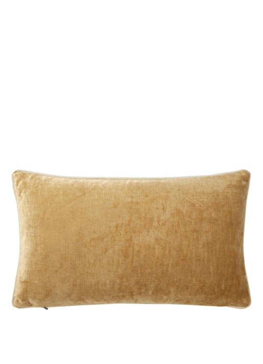Yves Delorme Orpheo sierkussenhoes - voorkant 3 beige
