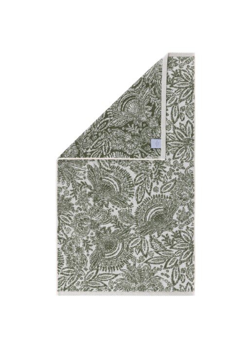 Yves Delorme Patio badlaken - 90 x 150 cm - voorkant 3 mosgroen