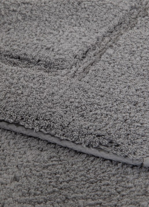 Yves Delorme Prestige toiletmat 200 gr/m2 - 60 x 60 cm - achterkant 3 grijs