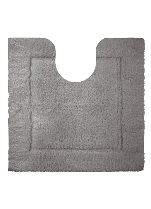 Yves Delorme Prestige toiletmat 200 gr/m2 - 60 x 60 cm - voorkant grijs