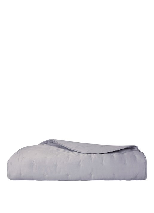 Yves Delorme Triomphe bedsprei van katoensatijn