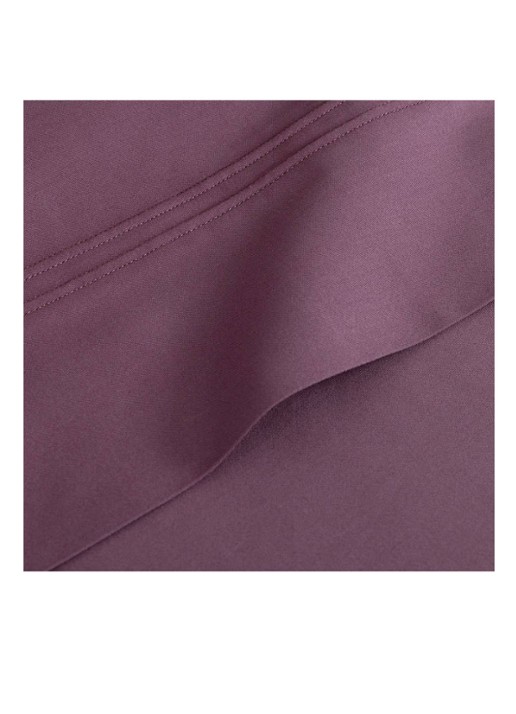 Yves Delorme Triomphe laken van katoensatijn 310TC - achterkant aubergine