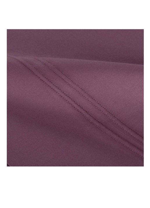 Yves Delorme Triomphe laken van katoensatijn 310TC - detail 5 aubergine