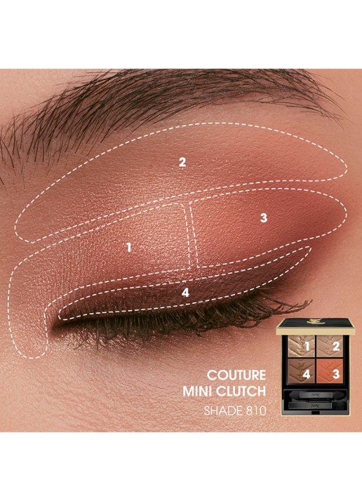 Yves Saint Laurent Couture Mini Clutch – travel size oogschaduw palette - detail 6 810 over orange