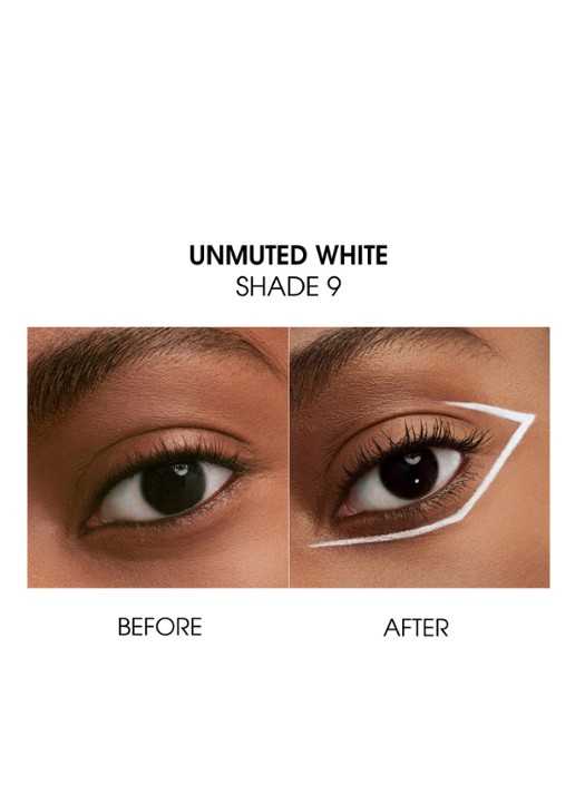 Yves Saint Laurent Lines Liberated - waterproof oogpotlood - detail 4 09 unmuted white