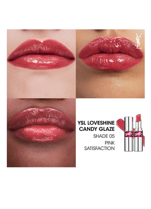 Yves Saint Laurent Loveshine Candy Glaze - lipgloss - detail 5 05 pink satisfaction