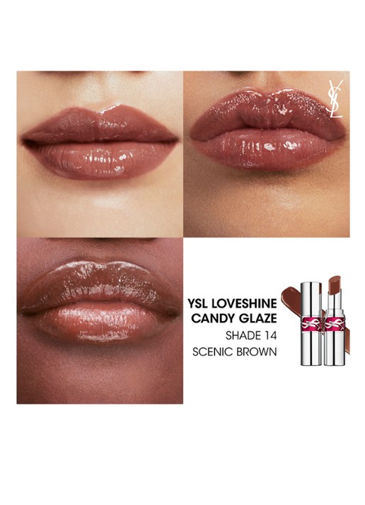 Yves Saint Laurent Loveshine Candy Glaze - lipgloss - detail 5 14 scenic brown