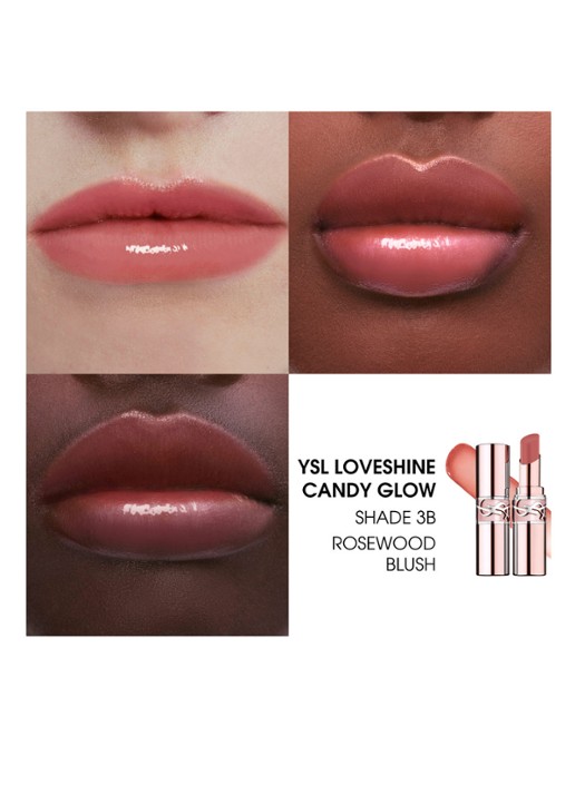 Yves Saint Laurent  Loveshine Candy Glow - getinte lipbalsem - detail 3 3b rosewood blush