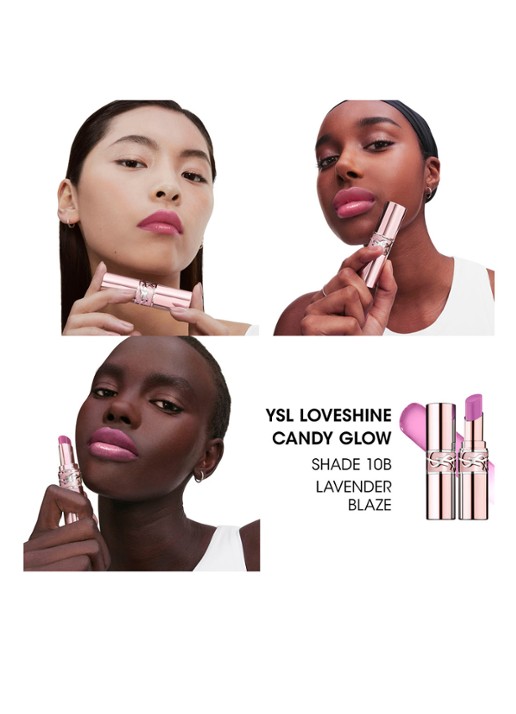 Yves Saint Laurent Loveshine Candy Glow - getinte lipbalsem - detail 3 10b lavender blaze