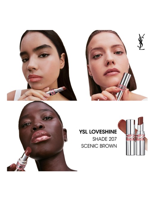 Yves Saint Laurent Loveshine - lipstick - detail 7 207 scenic brown