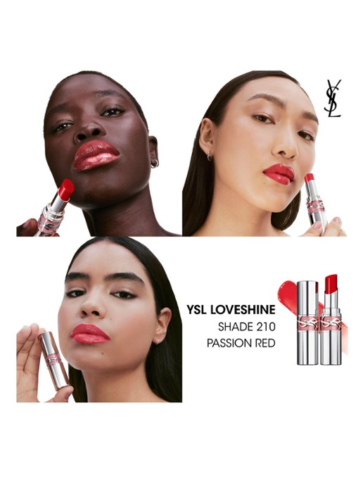 Yves Saint Laurent Loveshine - lipstick - detail 7 210 passion red