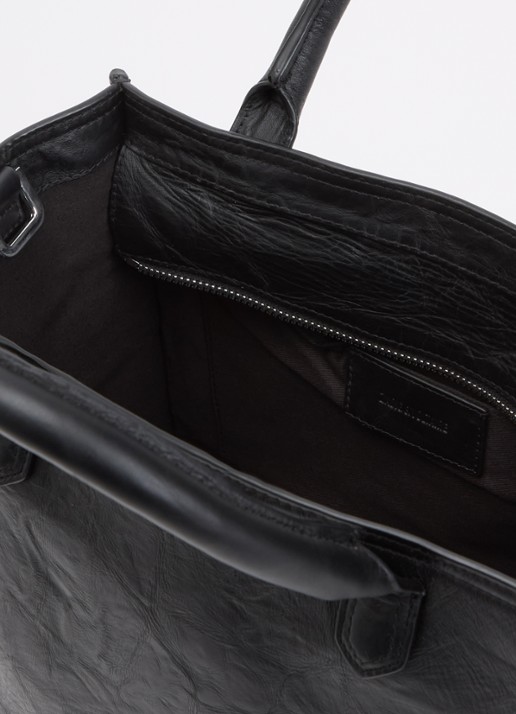 Zadig&Voltaire Angel Tote XS handtas van leer met logo - detail 5 zwart