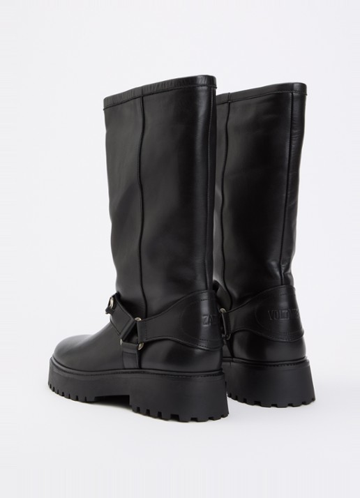 Zadig&Voltaire Angie laars van leer - achterkant 3 zwart