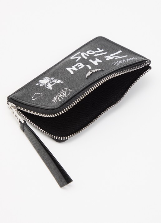 Zadig&Voltaire Arty Tag portemonnee van kalfsleer - voorkant 3 zwart