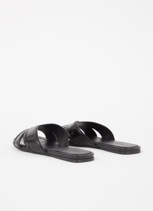 Zadig&Voltaire Azora sandaal van leer - achterkant zwart