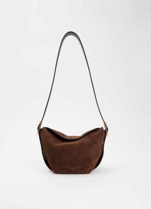 Zadig&Voltaire Baby Jane schoudertas van suède met afneembare schouderriem