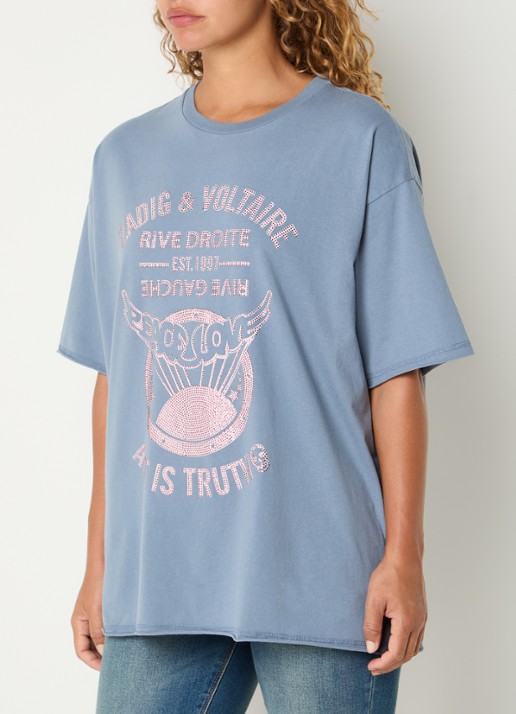 Zadig&Voltaire Berry T-shirt met strass