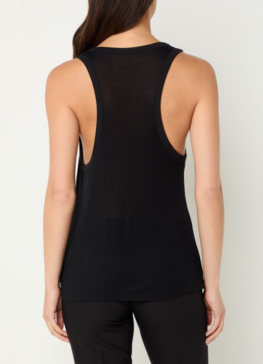 Zadig&Voltaire Bianca tanktop met stretch - achterkant 4 zwart