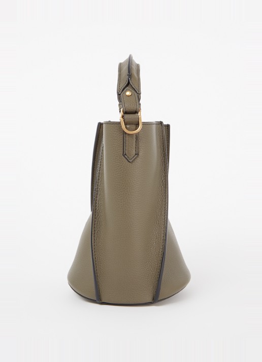 Zadig&Voltaire Borderline buckettas van leer met afneembare schouderriem  - detail 6 legergroen
