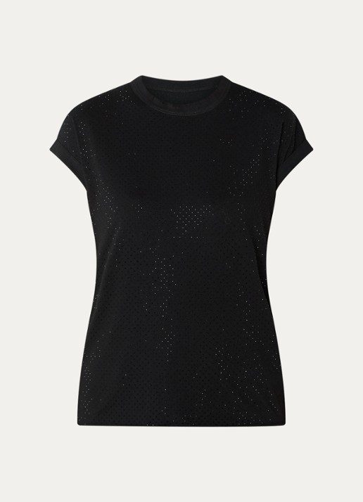 Zadig&Voltaire Cecilia top met strass - voorkant zwart