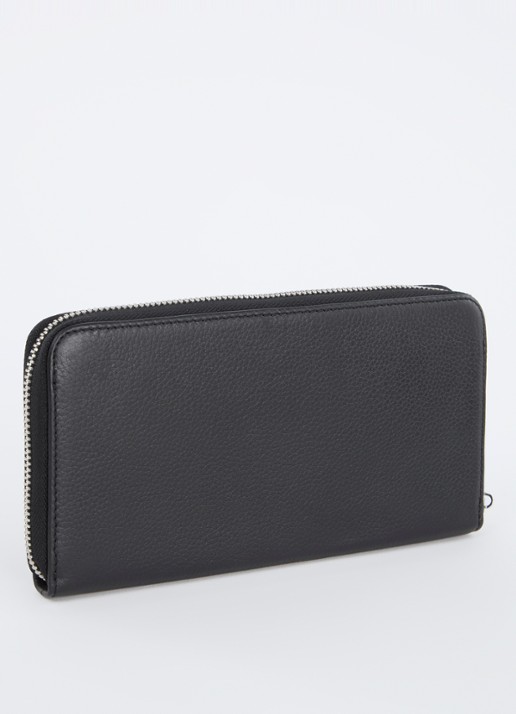 Zadig&Voltaire Compagnon portemonnee van leer - achterkant 3 zwart