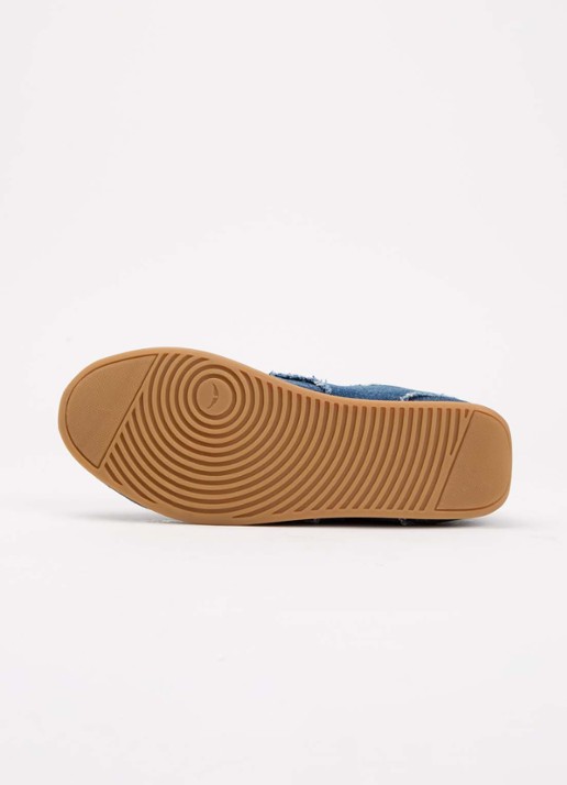 Zadig&Voltaire Dance sneaker van denim met details van leer - detail 5 blauw
