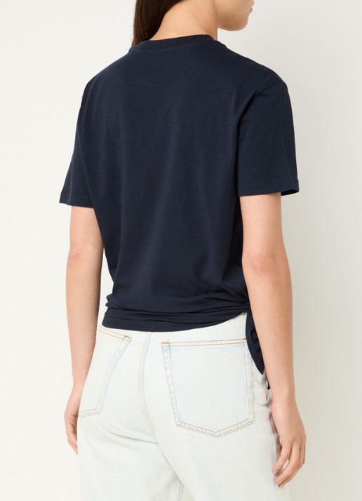 Zadig&Voltaire Edda T-shirt met logo en strass - achterkant 4 donkerblauw
