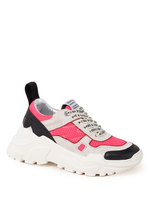 Zadig&Voltaire Future sneaker met leren details - voorkant undefined