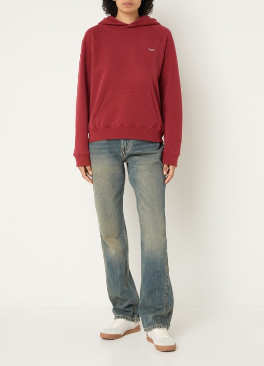 Zadig&Voltaire Georgy hoodie met strass - voorkant 4 rood