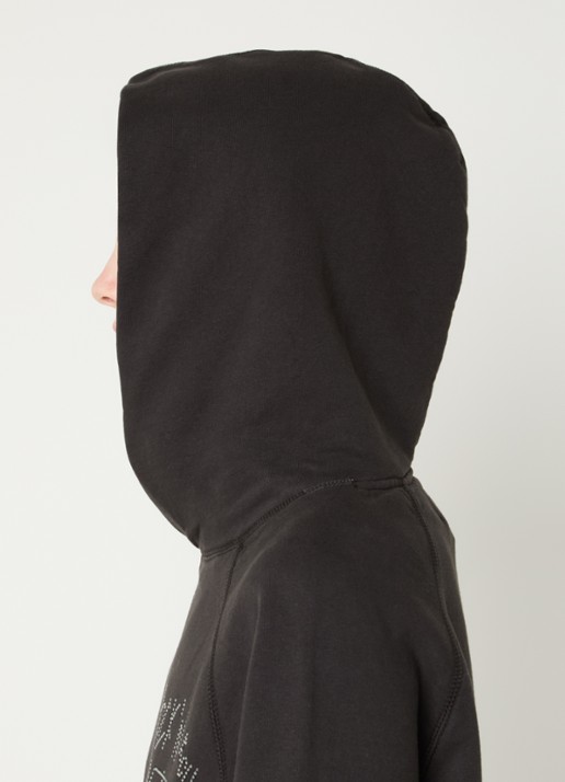 Zadig&Voltaire Georgy hoodie met strass - detail 2 donkergrijs