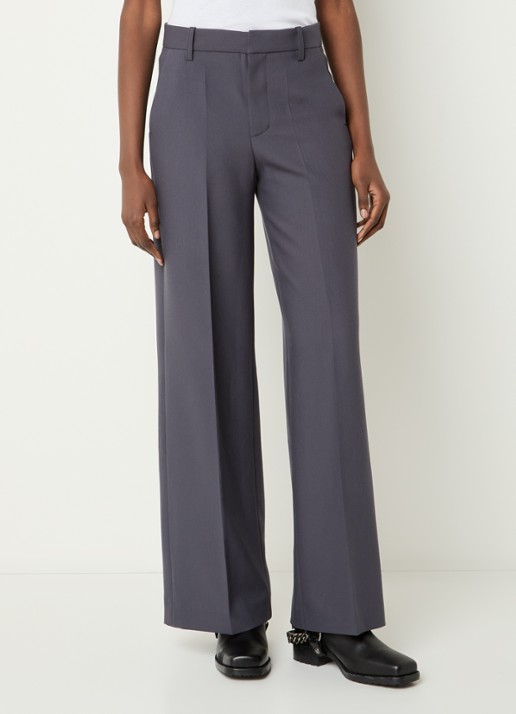 Zadig&Voltaire High waist wide fit pantalon met steekzakken