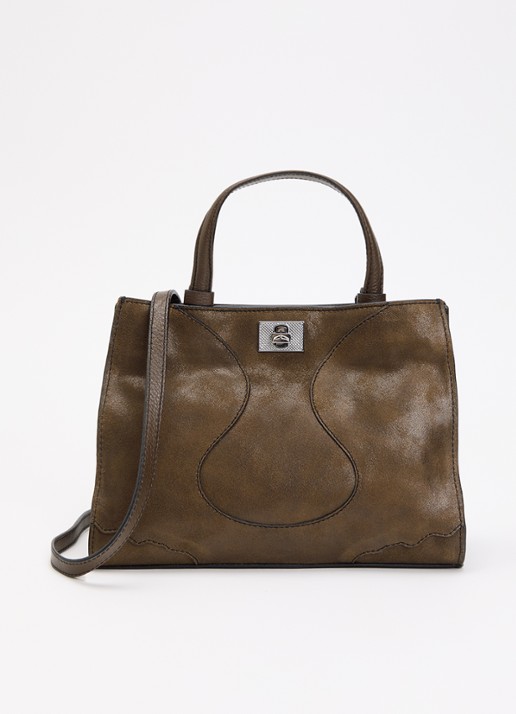 Zadig&Voltaire Jack Nano handtas van suède met afneembare schouderriem