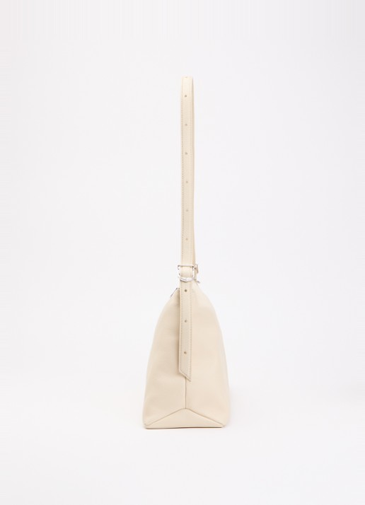 Zadig&Voltaire Jim schoudertas van leer met verstelbare schouderriem - detail 4 beige