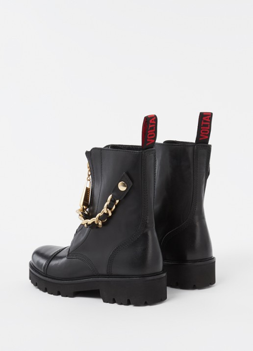 Zadig&Voltaire Joe Cecilia biker boot van leer - detail 3 zwart