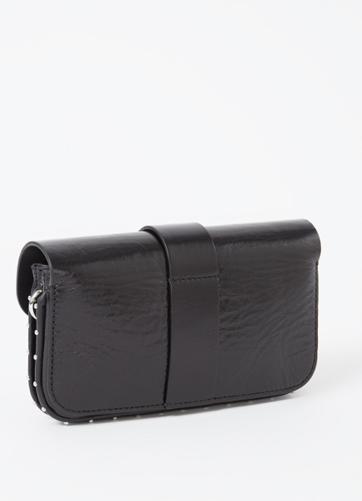 Zadig&Voltaire Kate crossbodytas van leer - achterkant zwart