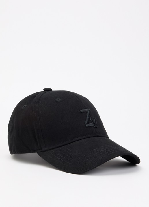 Zadig&Voltaire Klelia pet met logoborduring  - voorkant 2 zwart