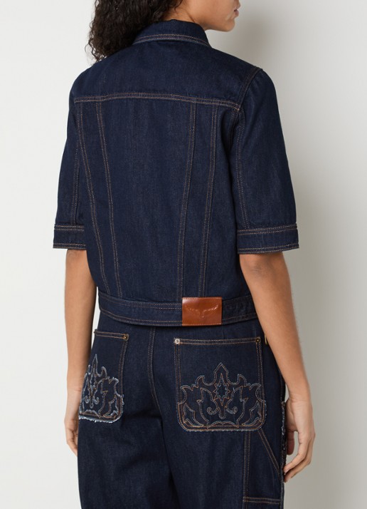 Zadig&Voltaire Kyo spijkerjas met borst- en steekzakken - achterkant 4 indigo
