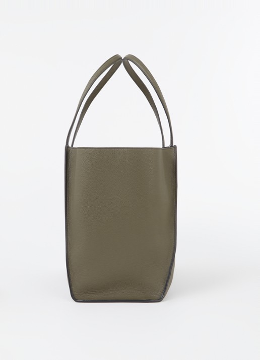 Zadig&Voltaire Le Borderline schoudertas van leer - detail 2 bronsgroen