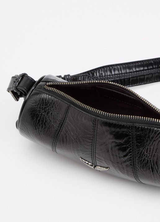 Zadig&Voltaire Le Roudoudou schoudertas van leer - detail 2 zwart