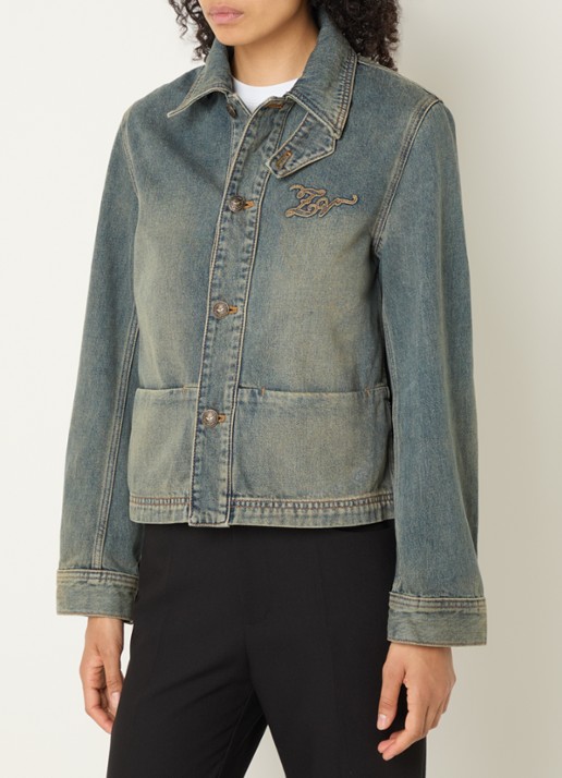 Zadig&Voltaire Lessa spijkerjas met logoborduring