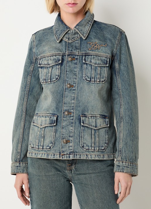 Zadig&Voltaire Lienna spijkerjas met logoborduring