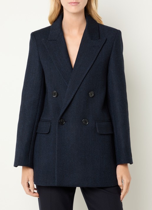 Zadig&Voltaire Miew oversized double-breasted blazer in scheerwolblend