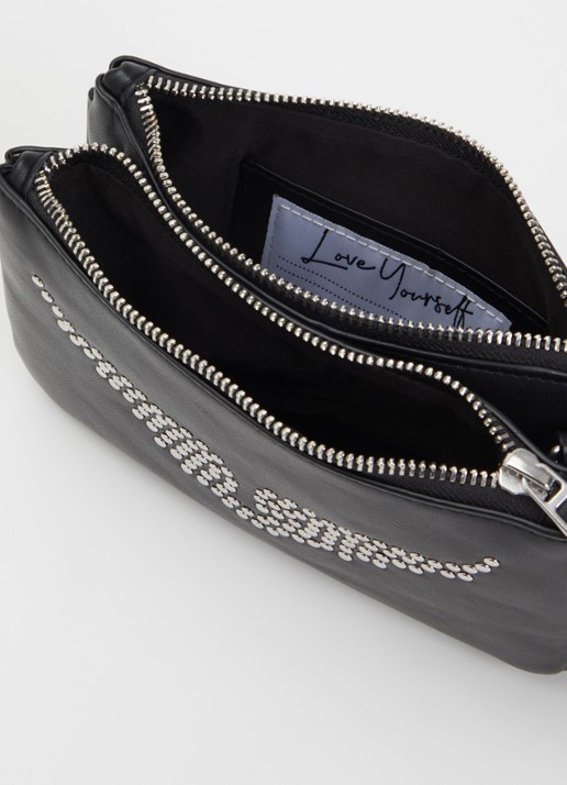 Zadig&Voltaire Mini crossbodytas met studs - detail 2 zwart