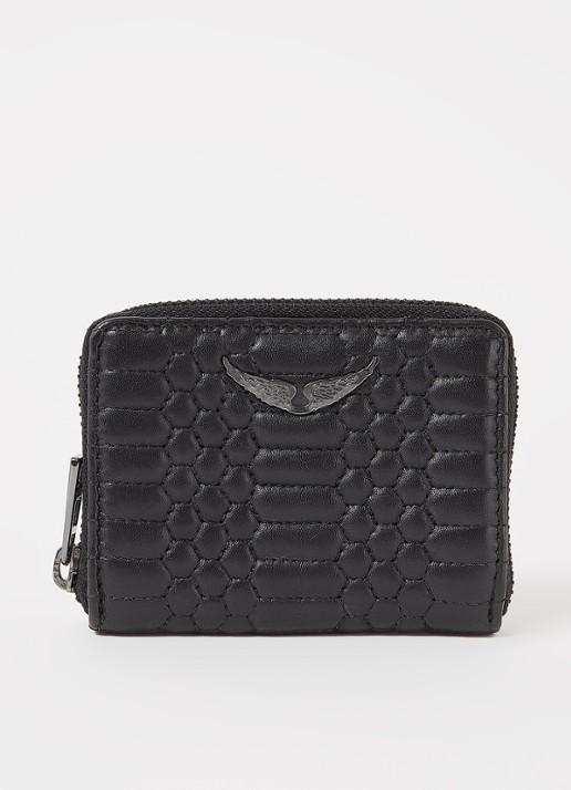 Zadig&Voltaire Mini Mat portemonnee van quilted lamsleer