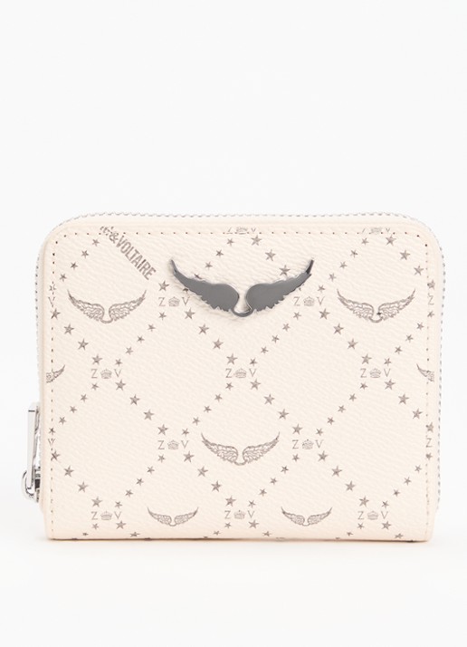 Zadig&Voltaire Mini portemonnee met logoprint