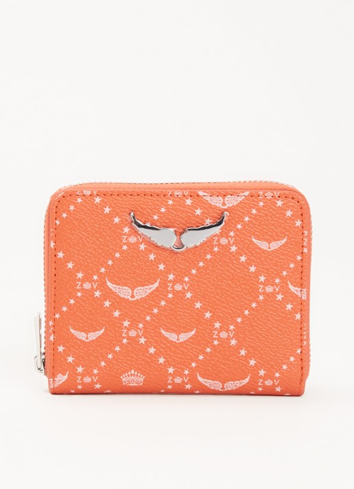 Zadig&Voltaire Mini portemonnee met logoprint
