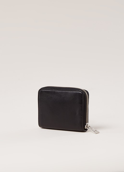 Zadig&Voltaire Mini portemonnee van leer  - detail zwart