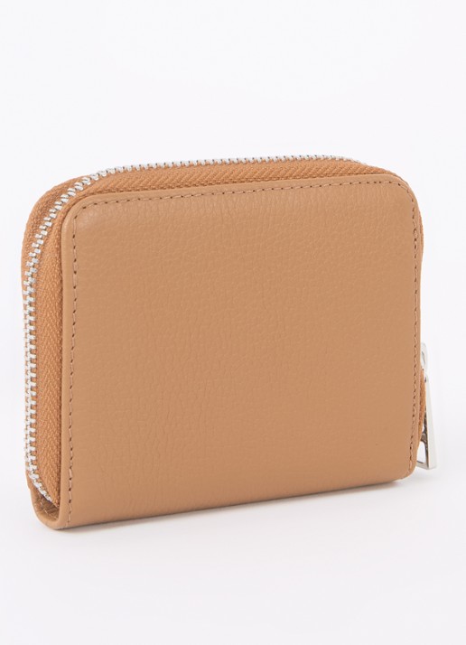 Zadig&Voltaire Mini portemonnee van leer - achterkant 3 roestbruin