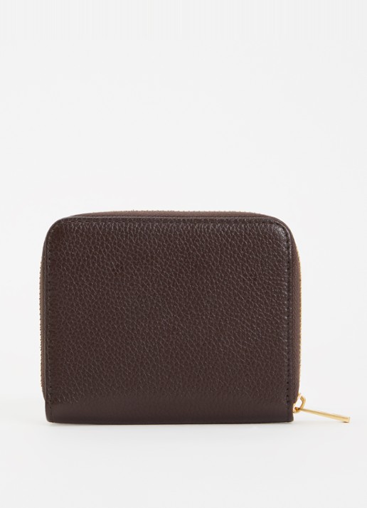 Zadig&Voltaire Mini portemonnee van leer - achterkant 3 bruin
