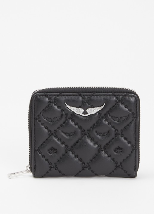 Zadig&Voltaire Mini Portemonnee van quilted lamsleer